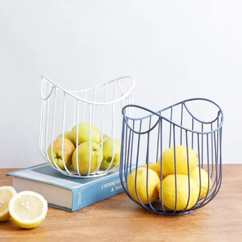 

Home Kitchen Fruit Food Basket Tableware Party Table Decoration Metal Bread Door Table Storage Organizer for Hotel Decoration