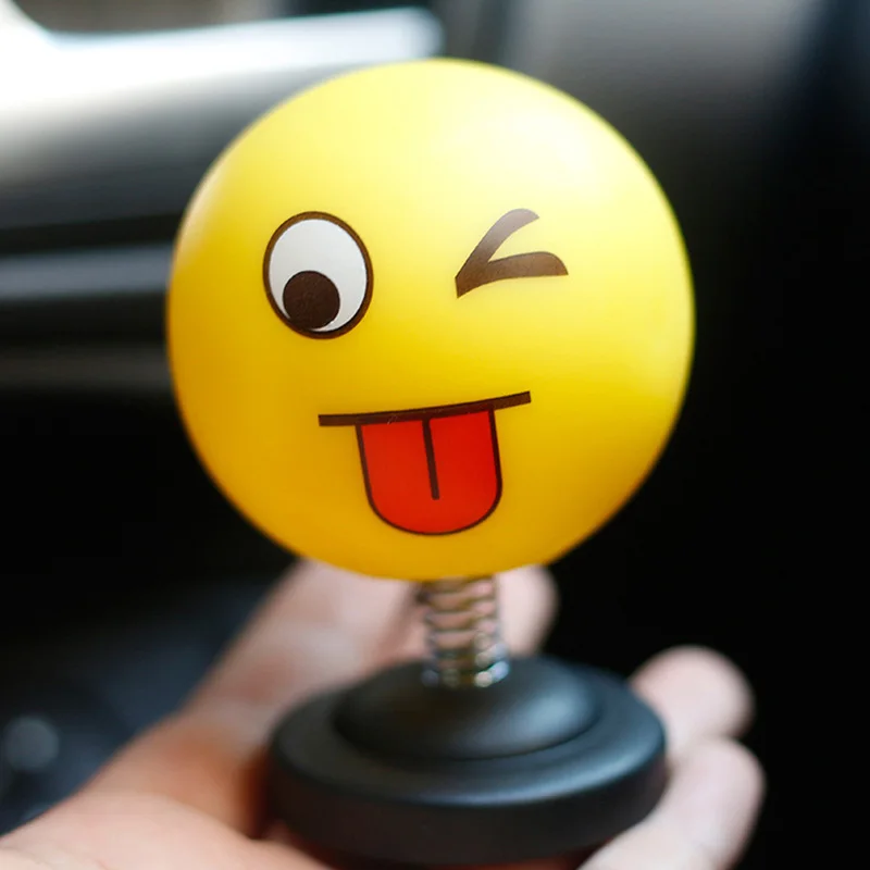 Забавные Автомобильные Игрушки для приборной панели, игрушка-качающаяся голова для лица, кивающая собака, качающаяся голова, куклы, Декор автомобиля, интерьерная игрушка в автомобиле, украшения