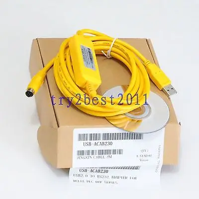 DHL/EMS 5 комплектов* Кабель для программирования для Delta USB-ACAB230 ES/EX/EH USB-DVP USB RS232 win8 vista-C1