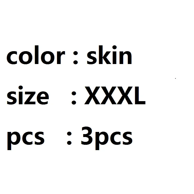 skin XXXL 3PC Женский период девушки женское нижнее белье короткие трусики для VIP лак для ногтей - Цвет: skin XXXL 3PC