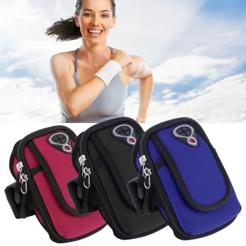 

5.5 Universal Nylon Mobile Phone Armband Outdoor Gym Sports Running Gear Wrist Bag Arm Set Case Cover For Iphone 4 5 6s Samsung