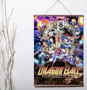 

Dragon Ball Super Tournament Of Power Art Print canvas Poster Canvas Scroll Painting with wood