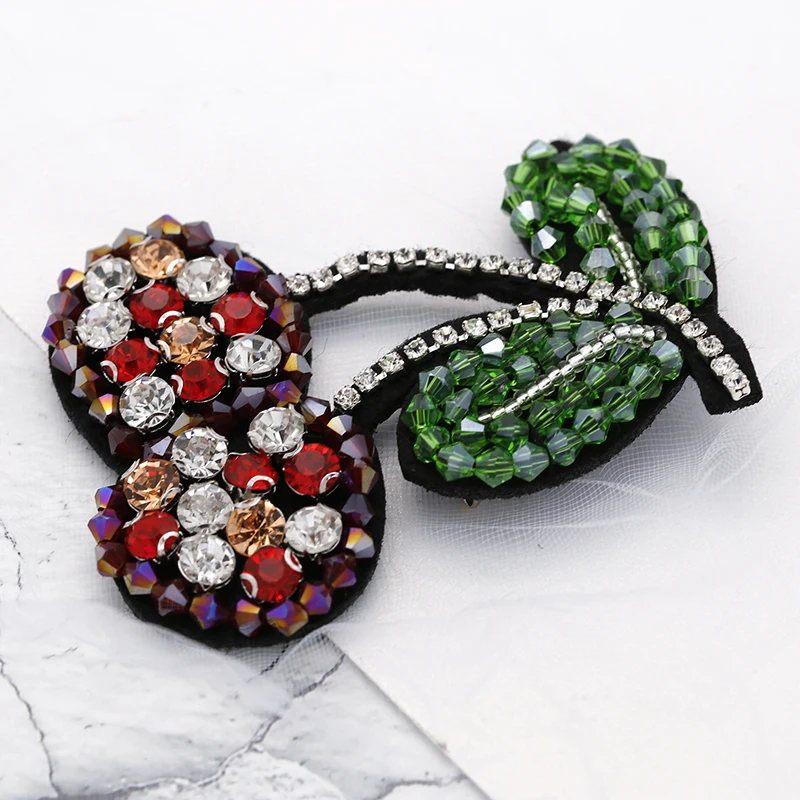 H250165X亮片带钻大樱桃胸针 (5)