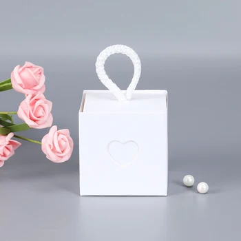 

10pcs Heart-to-heart Wedding Party Favor Paper Gift Box Candy Boxes Supply Accessories Favour Kraft Paper Gift Boxes