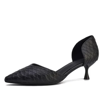 

Spring and autumn new women's single shoes wild pointed high heels stiletto hollow shallow mouth with 5cm single shoes