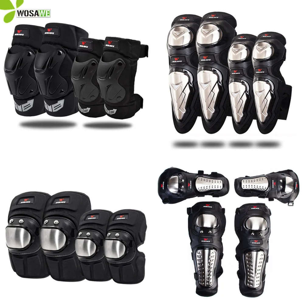 

WOSAWE Hard Shell Knee Elbow Pads Protector Set Sports Skateboard Support Kit Snowboard Kneepad Hockey Ski Kneepad Protection