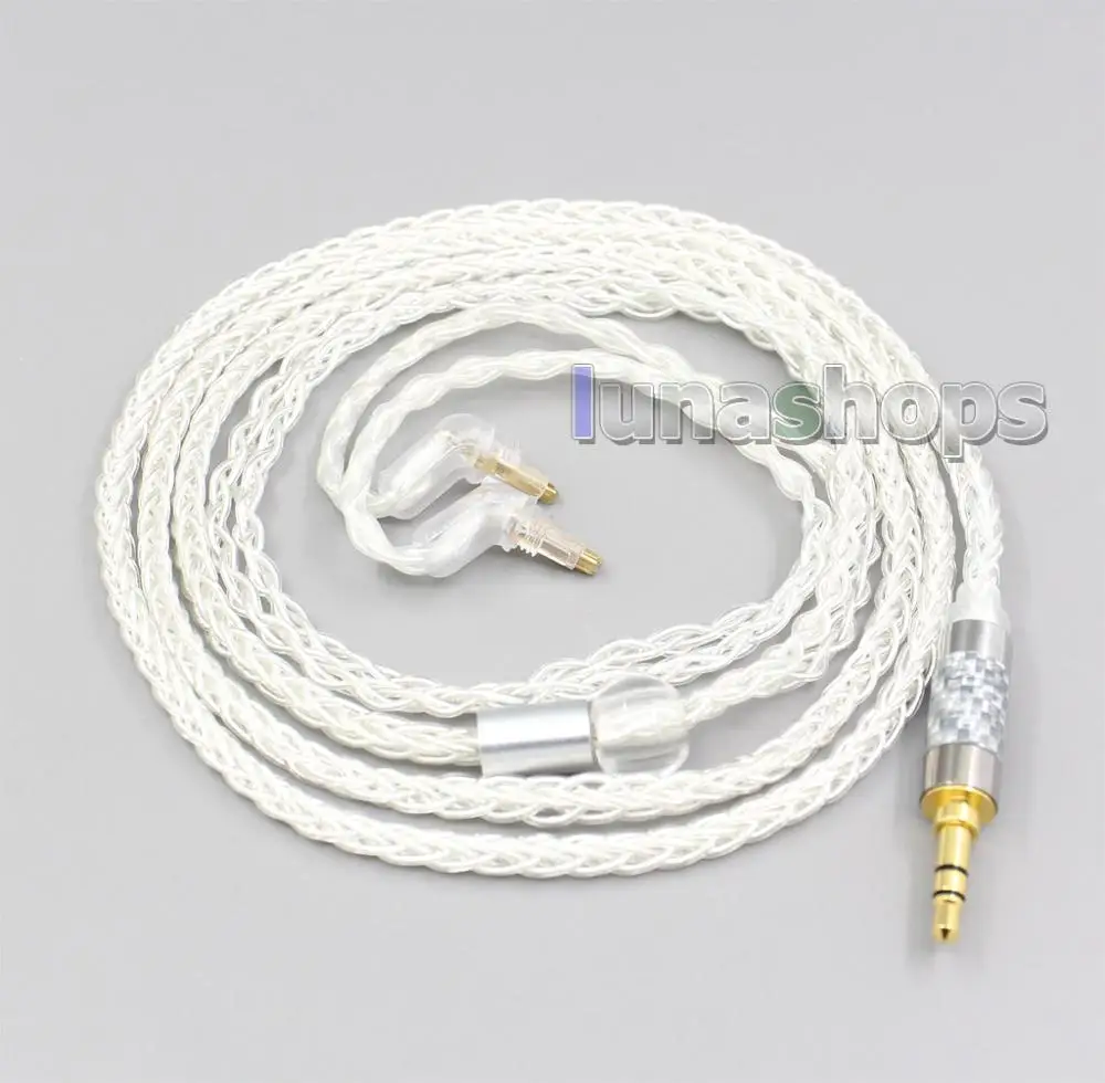 8 Cores 5n OCC Audio Headphone Upgrade Silver Plated Cable For Sony MDR-EX1000 EX800 EX600 Headphone Upgrade Cable