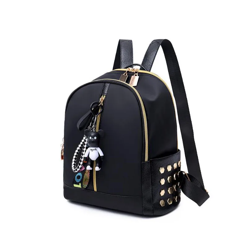 Fashion Backpack Large Capacity Oxford Cloth Women's Backpack Solid Color Junior Backpack Women's Bag Baby Travel Storage Bag