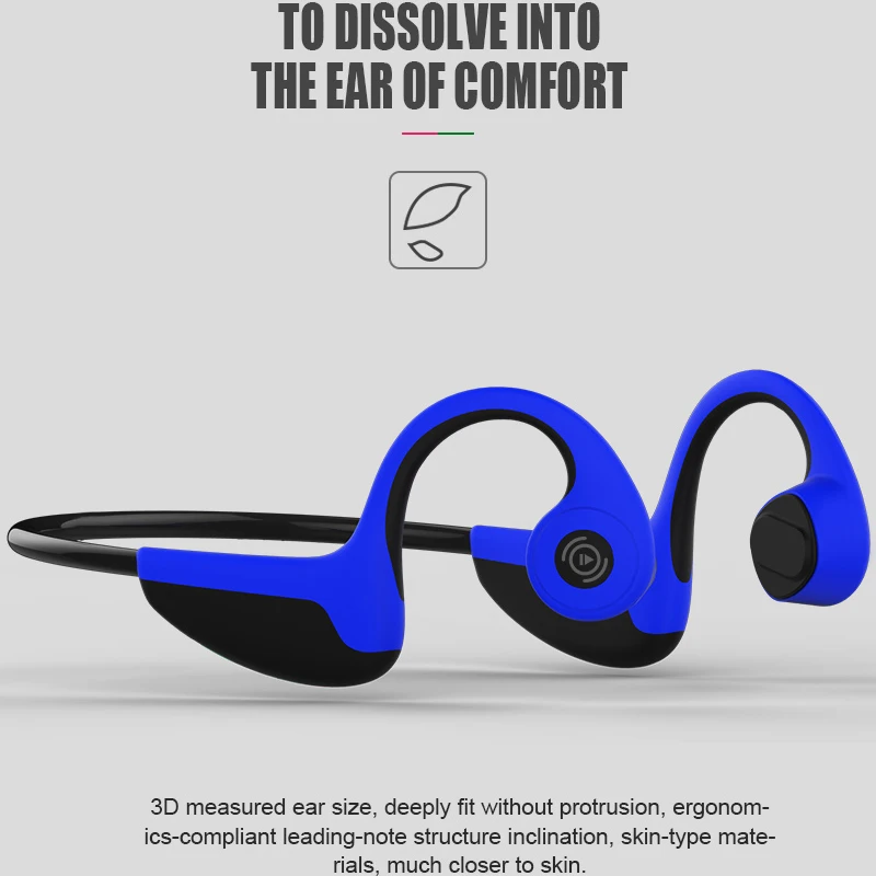 Z8 Wireless Bluetooth Earphone Bone Conduction Bluetooth Headphones Earphones With Microphone Handsfree Phone Call Music Headset