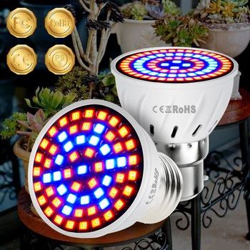 

GU10 Grow Lamp LED Bulbs E14 Phyto Lamp LED E27 Grow Tent 220V Plant Light for Indoor Cultivation Greenhouse MR16 Grow Lighting