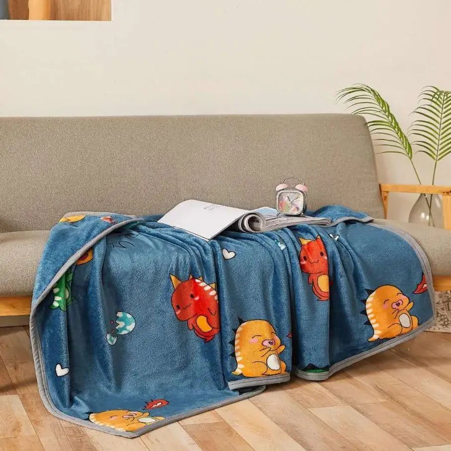 

Warm Blanket Home Textile Flannel Weighted Blanket Super Soft Blankets Throw On Sofa/Bed/ Travel Solid Bedspread Large F0270