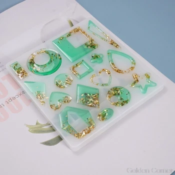 

Crystal Epoxy Resin Mold Earrings Ear Pendant Casting Silicone Mould DIY Crafts Handmade Jewelry Making Tool S21 20 Dropshipping