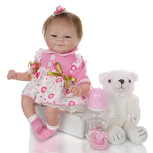 NPKDOLLS bebe reborn 1" 43 см, мягкие силиконовые куклы reborn baby, настоящие куклы для новорожденных, подарок для детей, игрушки reborn boneca