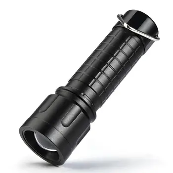 

SKYWOLFEYE Tactical Flashlight 1000 Lumen 3 Mode T6 Bulb Tail Hook Torch Aluminum Alloy Bright LED Camping Hiking