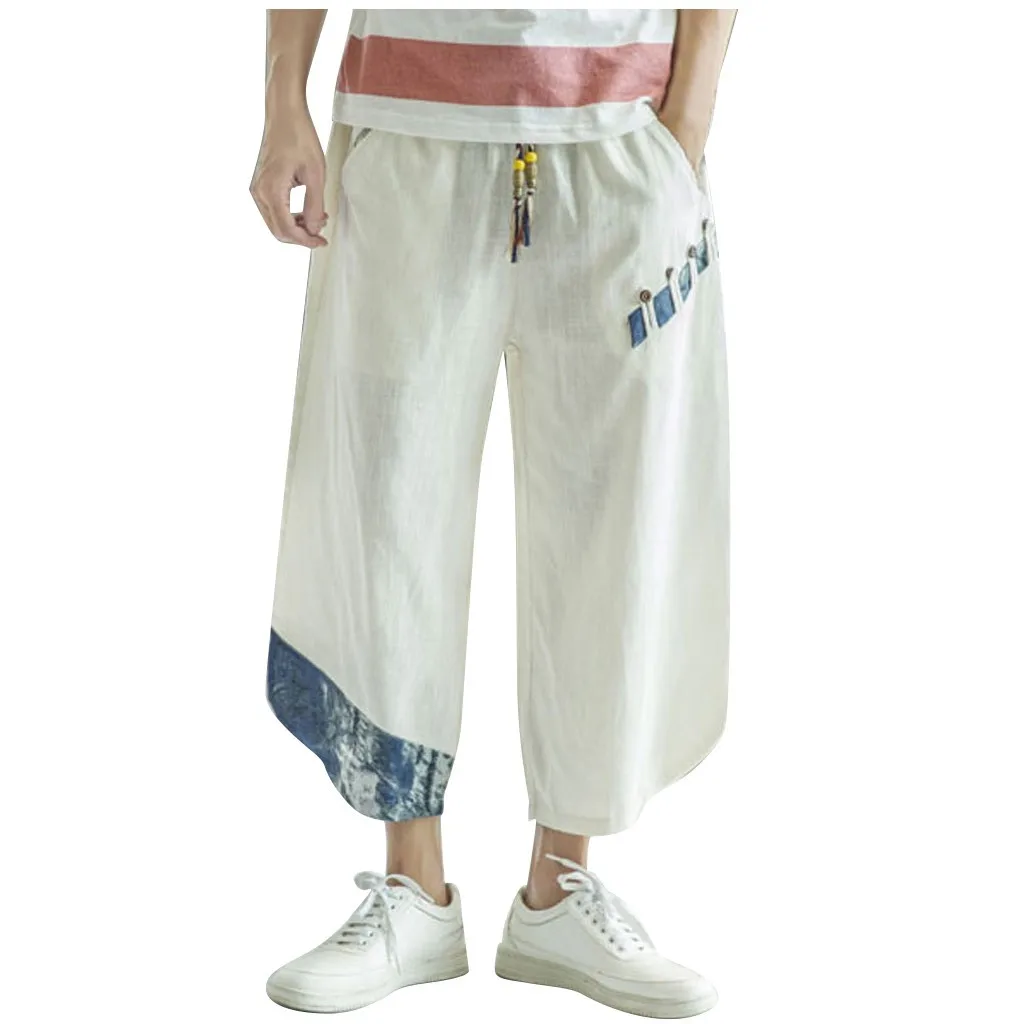 Модные мужские брюки уличные брюки мужские повседневные брюки свободные мужские летние повседневные брюки Pantalones Hombre GH50