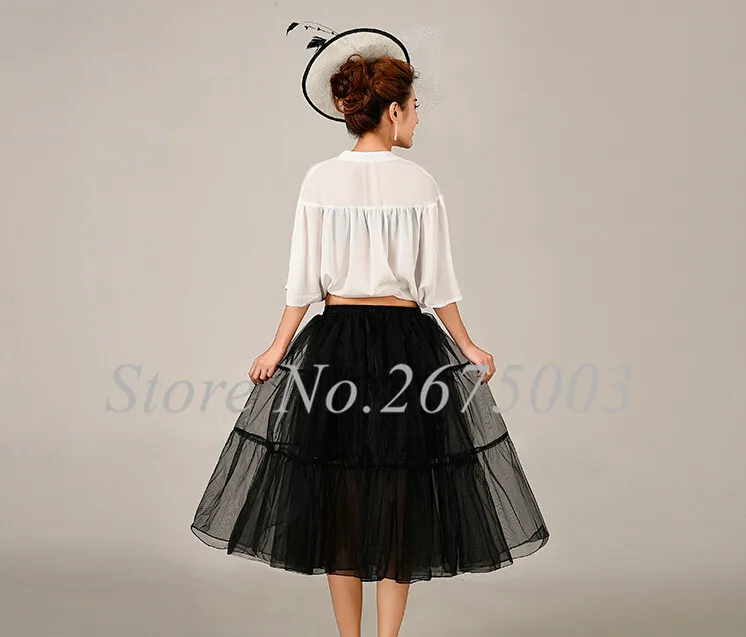 Hot Wedding Petticoats Tutu Skirt Underskirts Short Petticoats Organza Section of dance Performance Dress Bridal Petticoats