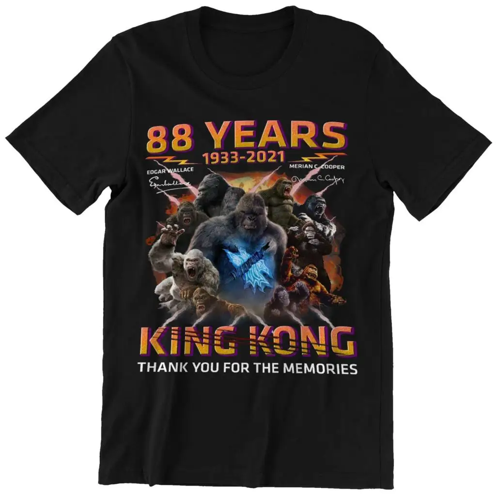 Рубашка с надписью King Kong 88 лет 1933-2021 | Мужская одежда