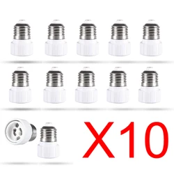 10PCS LED bulb spotlight bulb adapter converter E27 to GU10 socket fireproof material converter extender socket adapter LED base