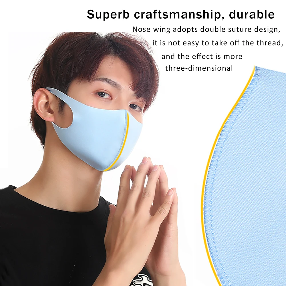 20Pcs PM2.5 Respirator Mouth Mask Valve Gauze Haza Mask Mouth Mask Breathable Washable Health Beauty Sunscreen Face Mask