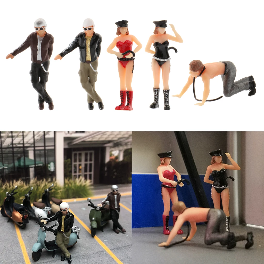 Standard 1/64 Painted Miniature Model Tiny People Figures Scene Model Layout