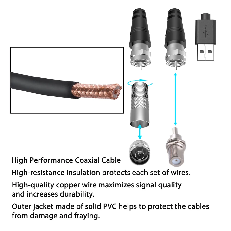 4K Digal Antenna TV Indoor Con Amplificatore Segnale 3600 Miglia DVB T2 HD Smart TV ANTENNS Da 6,82 € | DHgate - Foto 5