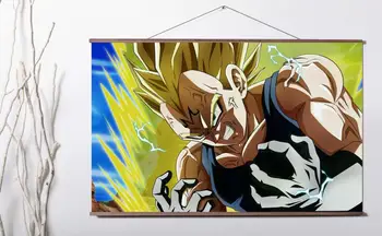 

Dragon Ball Super Z Majin Vegeta Evil Art Canvas poster decoration painting with solid wood hanging scroll