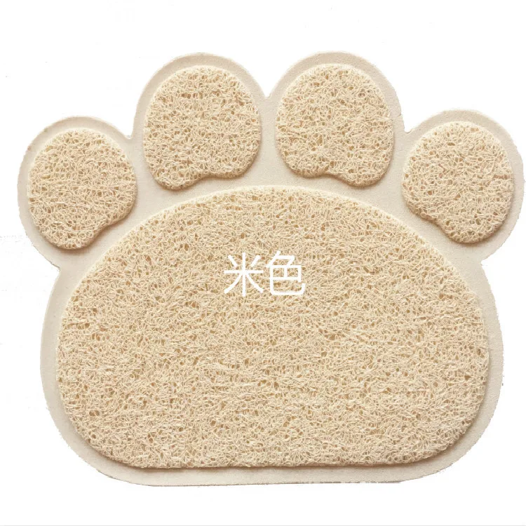 Pet ПВХ коврики пылезащитный стол Мао Ша Диан дверь потереть ноги - Цвет: Beige