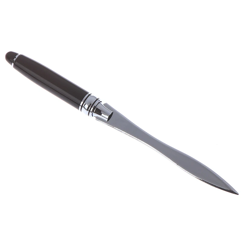 1 шт. открывалка для писем из нержавеющей стали полностью черная ручка инструмент для быстрого открытия букв