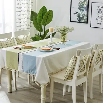

Nordic Tablecloth Cotton Table Cloth Tassel Oilproof Soft Rectangular Tablecloths In Fabric Dining Table Cover Tapete Decorative