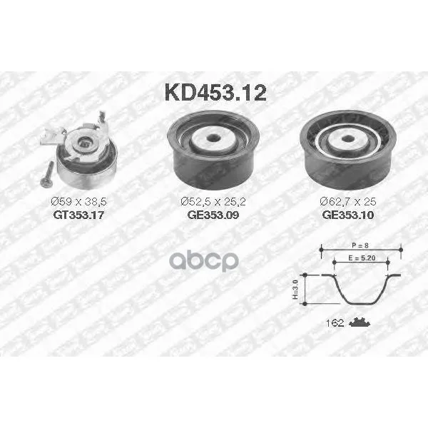Комплект Грм Kd453.12 NTN-SNR арт. KD453.12