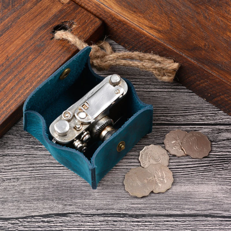 Vintage Design Good Qualtiy Cow Leather Coin Purse Mini Small Wallet Female Real Individuation Men Women Bag | Багаж и сумки