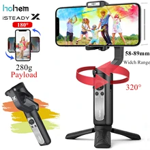 Estabilizador handheld do cardan 3-eixo do smartphone para iphone12 11pro/max samsung huaiwei, youtube tiktok vlog ao vivo hohem isconstante x