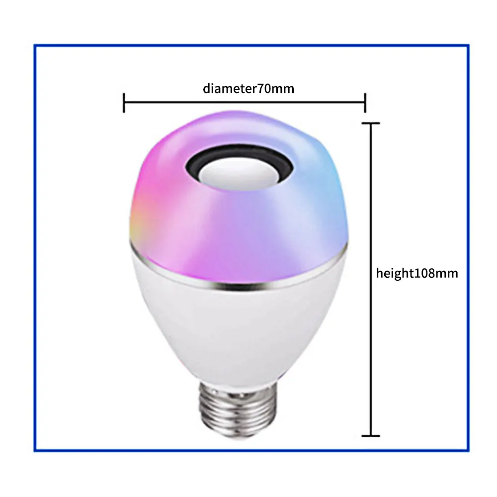 Модный бренд горячий E27/B22 8W RGB USB Bluetooth светодиодный цветной светильник умная музыкальная игровая лампа+ 24 ключа