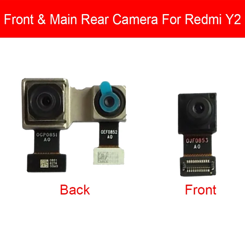 

Front & Rear Camera Module Flex Cable For Xiaomi Redmi Pro Note 4 Note4 S2 Y2 Main Camera Small Camera Replacement Repair Parts