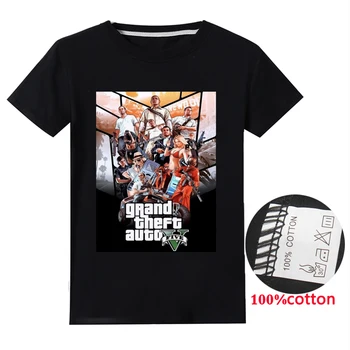 

Grand Theft Auto V Street Fight GTA 5 Kids T shirts Children Summer Cotton Baby Clothes Boys Hoodies Girls Tops Tees sweatshirt
