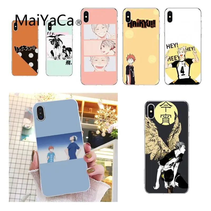 Чехол для телефона MaiYaCa Hot Haikyuu Hinata аниме волейбол черный iPhone 12 8 7 6 6S Plus X XS MAX 5 2 SE XR 11