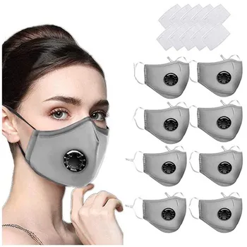 

8pcs Face Mask Anti-pollution With Keep Mask Washable PM2.5 Mask Suitable For Women And Men face mask mouth Mascarilla
