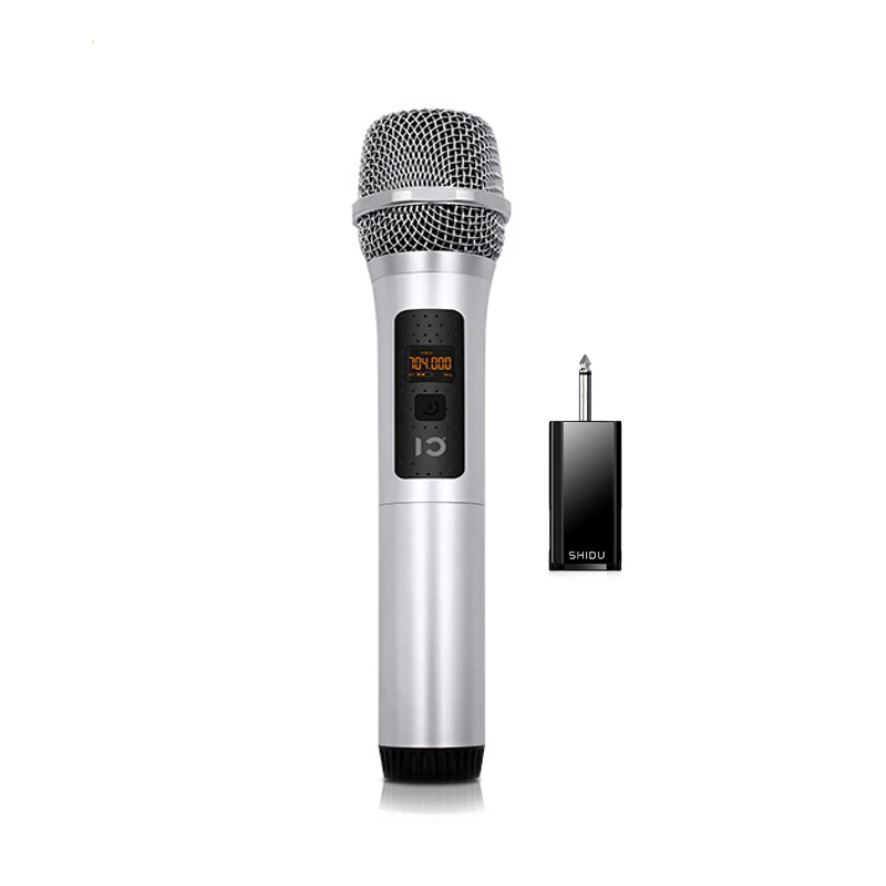

Professional Wireless UHF Handheld Microphone Microfone MIC Microphone Clear Voice for Karaoke Vocal Music Performance Sales