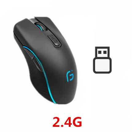 KuWFi Computer Mouse Bluetooth 4.0+2.4Ghz Mouse Wireless Dual Mode 2 In 1 2400DPI Ergonomic Portable Optical Mice for PC/Laptop good wireless mouse Mice