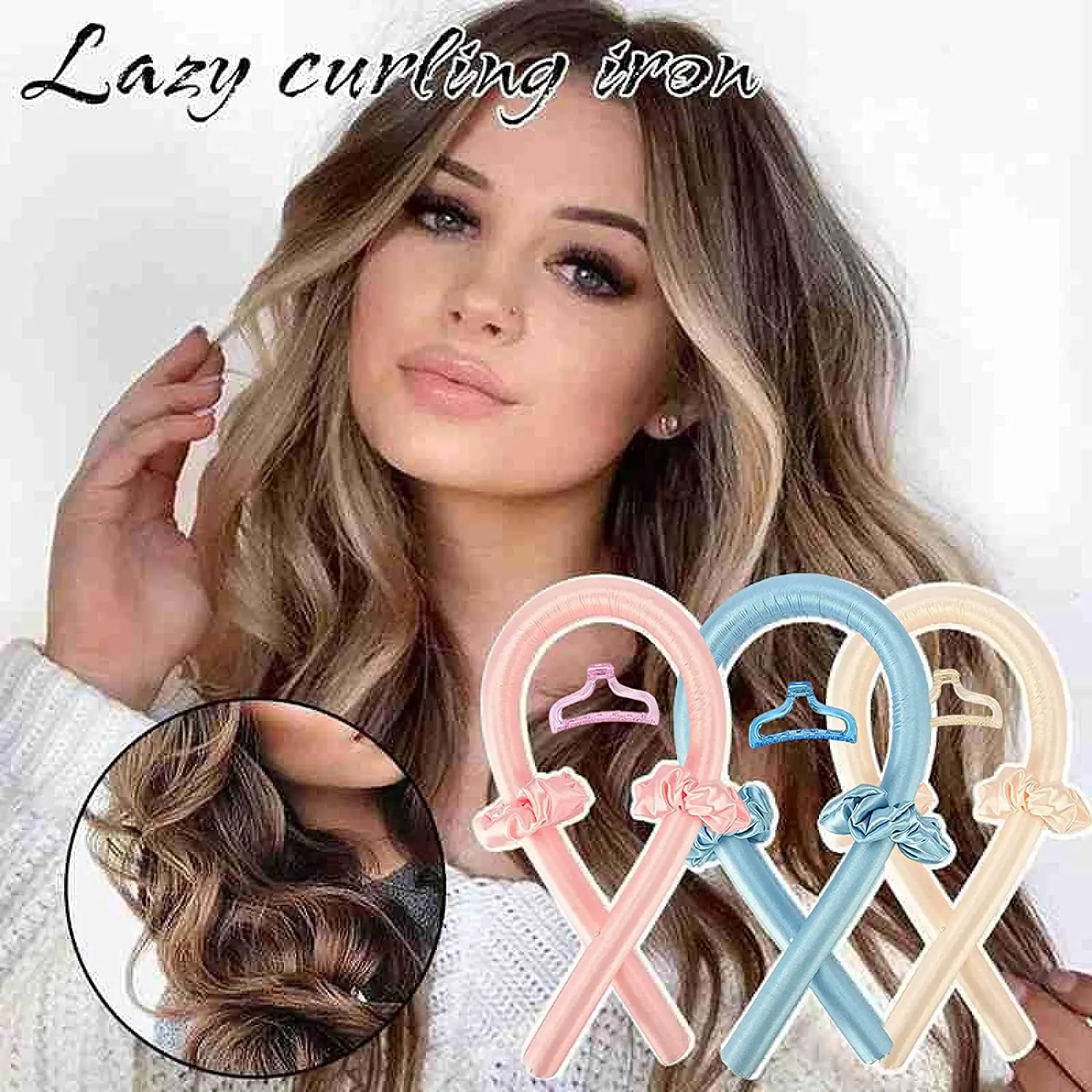 Heatless Curling Rod Headband Lazy Curler Headband Make Hair Soft And Shiny Hair Curler Hairdressing Tools Heatless Curls hair styling tool hair curling tools