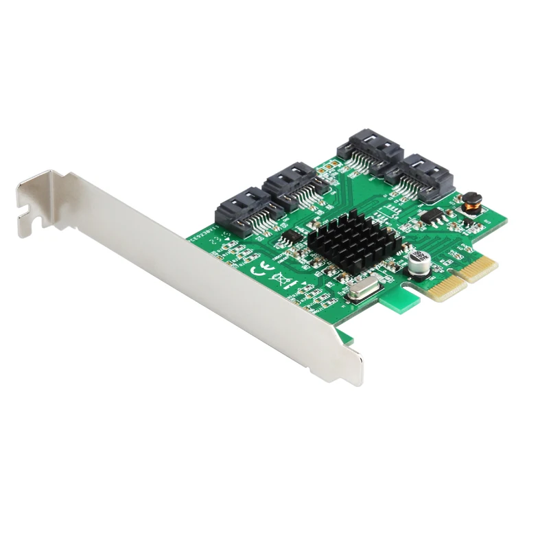 Marvell 9230 Чипсет PCIe 4-Порты и разъёмы SATA 3,0 Raid карты 6 ГБ/сек. с низкий профиль кронштейн Поддержка RAID0 1 10