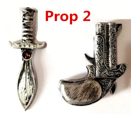 Prop 2 24 часа отправка; Детские костюмы пирата для мальчиков; маскарадные костюмы для девочек; рождественские, новогодние, карнавальные, вечерние костюмы - Цвет: Prop 2