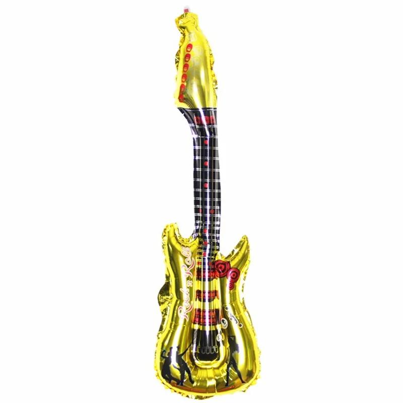 New Fashion 85*30cm Inflatable Blow up Guitar For Kids Play Toy Party Props SR 