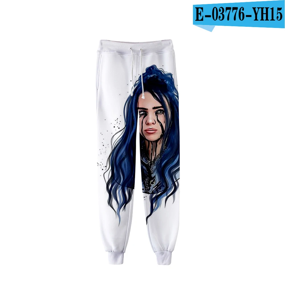 Billie EIlish 3D Брюки Женская/Мужская мода хип-хоп повседневные брюки 3D печать Billie EIlish global Новые популярные штаны - Цвет: 3D