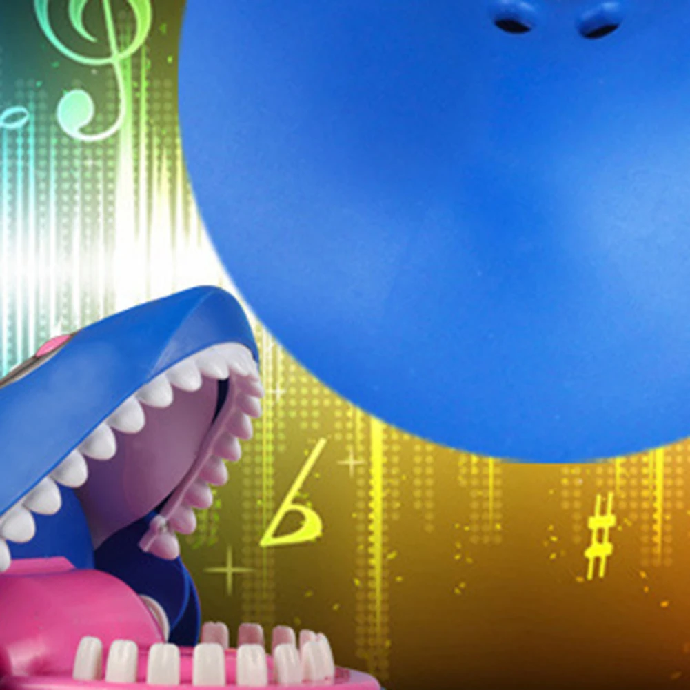 Simulation Sound Light Biting Finger Shark Animal Pressure Relief Trick Toy New