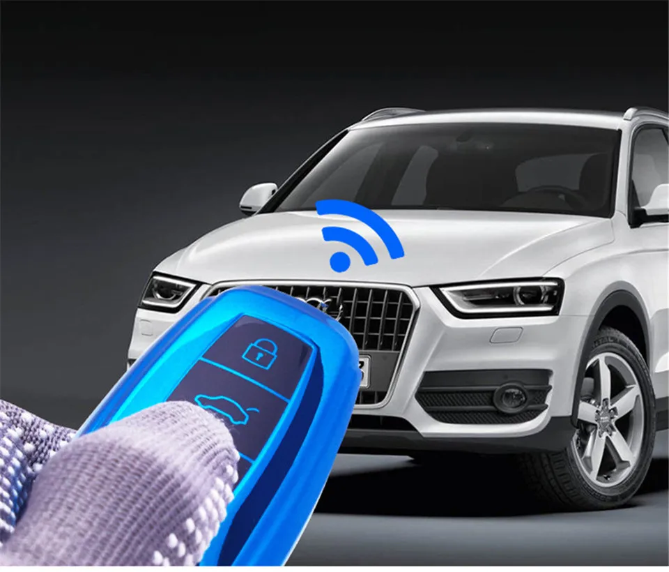 Cover custodia chiave auto per Audi A1 A3 A4 A5 A6 A7 A8 Quattro Q3 Q5 Q7 2015 2009 2010 2011 2012 2013 2014 - Hb8aa04554e744007a77350c5ca3fc952y