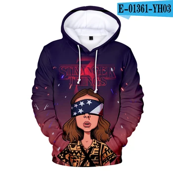 

2020 Stranger Things Series 3 3D Printed Hoodies 3D Game Strabfer Things 3 Sweatshirts Stranger Things Season3 Men/women Outwear