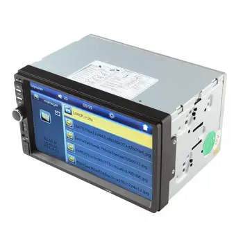 

7018B 7 Inch LCD HD Double DIN In-Dash Touch Screen Bluetooth Car Stereo FM MP3 MP5 Radio Player with Wireless Remote Control