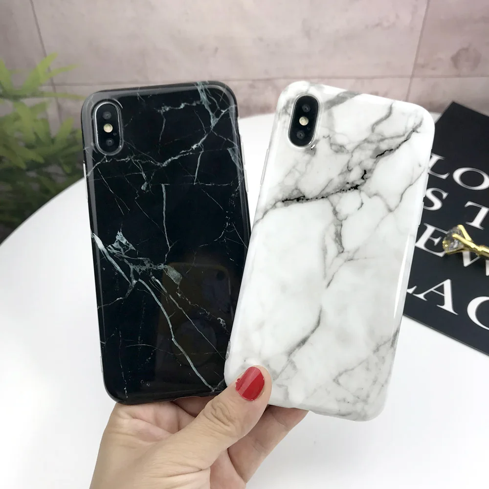 Роскошный Мраморный чехол для телефона iPhone 7 8 X XS 11 Pro MAX XR 6 6S Plus мягкий силиконовый