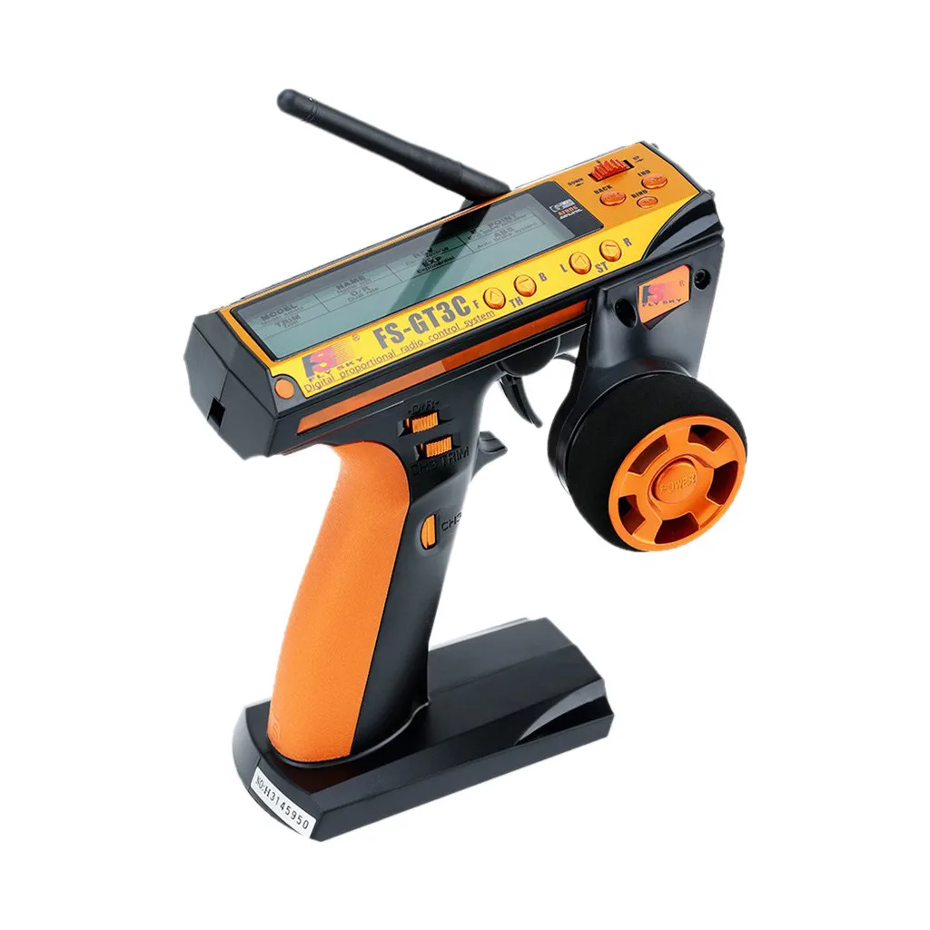 

FS-GT3C 2.4G 3CH LCD Transmitter + Receiver Radio Control For Flysky RC Car Boat Y731